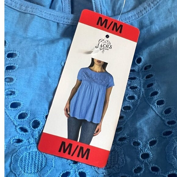 NEW Jachs Girlfriend Red Short Sleeved Blouse - Picture 3 of 7